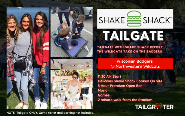 Shake Shack All-Inclusive Tailgate - Evanston Tailgreeter Seating Chart